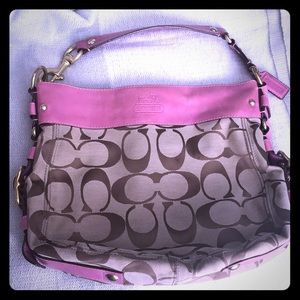 Large logo Coach purse